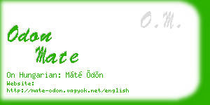 odon mate business card
