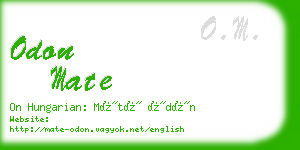 odon mate business card